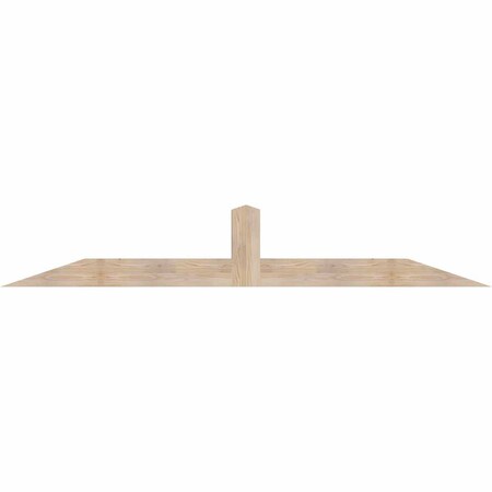 Ekena Millwork Portland Smooth Timber Gable Bracket, Douglas Fir, 96"W x 16"H x 5 1/2"D x 5 1/2"F, 4/12 Pitch GBW096X16X0606POR00SDF